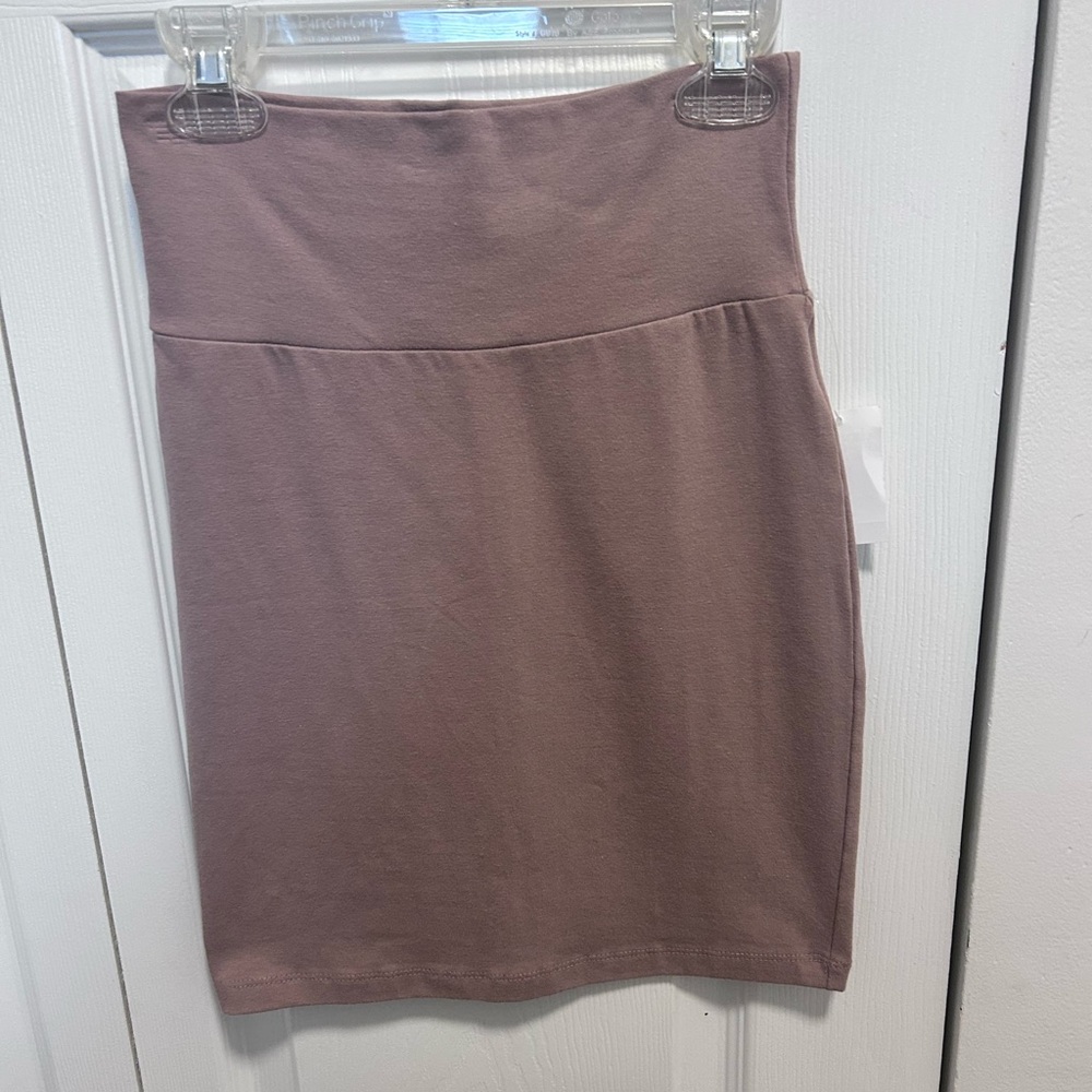 Taupe mini skirt